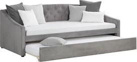 Homestyle4u Sofa lova su lovos dėžute Išskleidžiama sofa lova Laidas Pilka minkšta lova 90 x 200 cm Svečių lova Dienos lova Prekė 2594
