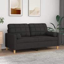 Homgoday 2 vietų sofa su pagalvėle Taupe 140cm audinys Sofa lova Svetainės sofos Sofos Lauko sodo svetainė Lauko svetainė Terasa Lauko