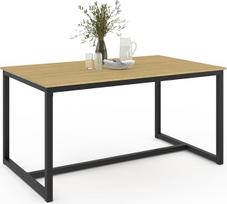 IDMarket - "Detroit" 8 vietų stačiakampis valgomojo stalas Pramoninis dizainas 150 cm