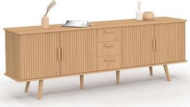 IDMarket - Bufetas 180 cm Juliette XXL, 4 stalviršiai ir 3 stalviršiai