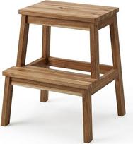 IKEA Bekväm 50 cm aukščio laiptelis iš buko masyvo su rankena