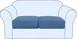 Įtempimo pagalvėlių dangtelis Sofa pagalvėlė apsauginis dangtelis Sėdynės dangteliai Kėdė Loveseat Sofa pagalvėlė apsauga Spandex elastinga baldų apsauga sėdynei (dulkėta mėlyna, 2)