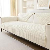 JIAN YA NA Sektionalsofabezug, rutschfester Sofa-Schonbezug für Haustiere und Kinder, Komfortschutz, ästhetische Samt-Sofabezüge für 3 Kissen, Couch, Zweisitzer, L-förmige Armlehne, Rückenlehne (nur 1