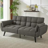 JIEXI trivietė sofa-lova, atlošas be atlenkimo funkcijos, 191 x 83 cm, patogi, tinka svetainei, kambariui, miegamajam