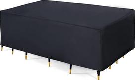 JORON brezentinis sodo baldų dangtis sodo baldams Neperšlampamas apsauginis anti UV brezentinis dangtis Žiemai atsparus stalas sodo stalams terasos baldams (242 x 162 x 100 cm)