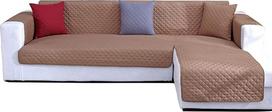 Kanapė Slipcover L formos sofos dangtelis Sekcinė sofa Chaise Lounge Reversible Sofa Cover Baldų apsauginis dangtelis Namų apdaila L formos sofos Slipcovers Kanapių dangteliai su putų juostomis
