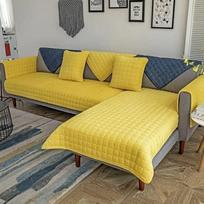 Kanapės užvalkalas Kampinė L formos sofa Velvet Sofos apsaugos užvalkalas 3/2/4 sėdimosios vietos Minkštas skalbiamas neslystantis sofos užvalkalas vaikams, šunims, naminiams gyvūnams (spalva: D, dydis: 90 x 240 cm1 vnt.)