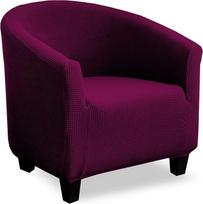 Klubo kėdės dangtelis Stretch Sofa Slipcover 1 gabalas Sofos baldų apsauga Žakardas Spandeksas Kėdžių dangteliai (Burgundija)