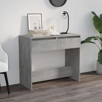 Konsole mit Schubladen Betongrau Holzwerkstoff 89x41x76,5cm für Einrichtung und Deko Model809570