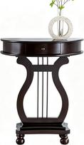 Konsolentisch mit Schublade, Halbrunder Console Table, Geeignet für Flur, Wohnzimmer(Black)