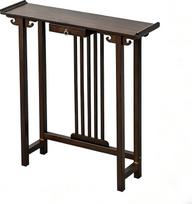 Konsolentisch mit Abgerundeten Ecken, Console Table mit Schublade, Geeignet für Flur und Wohnzimmer(120x20x80CM/47x8x31IN)
