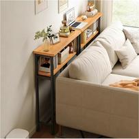 Konsolentisch Nachttischkonsole mit Stauraum, Regal hinter Sofa doppelt Lage, breite robuste Eingangstisch für Flur Schlafzimmer(A,31.5x7.9in/80x20cm)