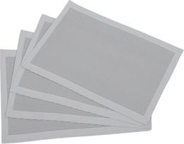 KUIDAMOS Rechteckiges Leder-Tischset, rutschfest, Elegante Tischmatte für das Esszimmer, 40 X 30 cm, 4er-Set, Geschenkauswahl für Kulinarische Enthusiasten