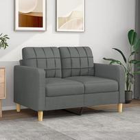 LAPOOH 2 sėdimų vietų sofa Tamsiai pilka 120 cm audinio sofa Svetainė Jaunimo sofa Atsipalaiduoti sofos ir sofos Miegamojo sofa Jaunimo vaikų kambarys