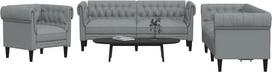 LAPOOH 3209191 3 dalių sofos komplektas, šviesiai pilkas audinys, poilsio sofa, sofos ir kušetės, poilsio sofa, svetainės sofa, sofa su miego funkcija