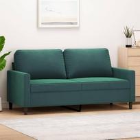 LAPOOH 359201 2 vietų sofa, tamsiai žalia, 140 cm, aksomas, svetainės sofa, Sofos ir kušetės, Poilsio sofa, Svetainės sofa, Svetainės sofa, Sofa su