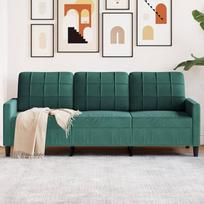 LAPOOH 4007636 3 vietų sofa, tamsiai žalia, 180 cm, aksomas, svetainės sofa, sofos ir kušetės, poilsio sofa, svetainės sofa
