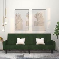 LAPOOH Sofa lova 2 sėdimų vietų tamsiai žalia aksomo sofa, sofos ir kušetės, relaksacinė sofa, sofa svetainei, sofa su - 375776