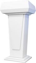 Lehrerpult Hölzernes Rednerpult, Konferenzraum, Podium, Schulungstisch, Firmenrezeption Podiume(Weiß)