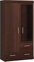 Lomadox Highboard 80 cm riešutmedžio spalvos svetainės spinta Vitrina, spintelė, laikymo spinta, spintelė, spintelė