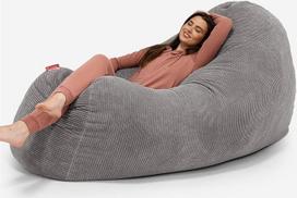 Lounge Pug, milžiniškas pupų maišas, pupų maišas sofa, Pom-Pom Antracitas