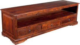 MASSIVMOEBEL24.DE "Oxford Lowboard Acacia", spalva: Spalva: tamsiai ruda, dydis: 175 x 50 x 53 cm (plotis x gylis x aukštis)