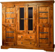 MASSIVMOEBEL24.DE "Oxford Highboard Acacia", spalva: Spalva: šviesiai ruda, dydis: 160 x 50 x 142 cm (plotis x gylis x aukštis)