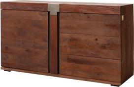 MASSIVMOEBEL24.DE Spintelė Mango 135 x 45 x 75 cm Ruda lakuota Amsterdam #28