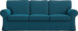 MASTERS OF COVERS Sofos užvalkalas IKEA "Ektorp" 3 vietų sofai Dark Ocean Polyester Petite, 218 x 88 x 88 cm