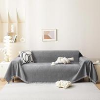 MEETSKY Kanapės užvalkalai 3 pagalvėlės Kanapė Sofa Sofa naminių gyvūnėlių draugiškas skalbiamas sofos dangtelis Sekcijos sofa Slipcovers Storas minkštas Chenille audinys Modernus stilius 71x118 colių Tamsiai pilka