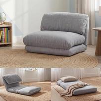 Mendler HWC-E68 Sofa lova Funkcinė kėdė Sulankstoma kėdė Audinys / tekstilė Šviesiai pilka