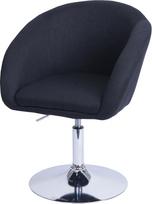 Mendler HWC-F19 Valgomojo kėdė Pasukama kėdė Lounge Chair Pasukama reguliuojamo aukščio kėdė Audinys / Tekstilė Antracitas