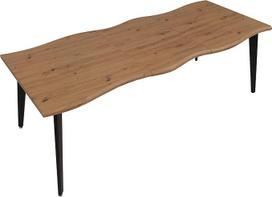 Mendler HWC-O60 Valgomojo stalas išplečiamas Geležis MDF 160-220 cm Riešutmedžio išvaizdos