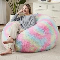 Minkštas spalvinga Bean Bag padengti suaugusiems paaugliams vaikams patogus pliušinis audinys žaidimų Bean Bag su neslystančiu dugno rankena pusėje kišenėje įdaryti gyvūnų saugojimo vamzdis