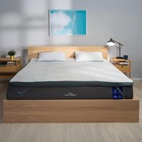 MKS.® Gelio atminties putų antčiužinys 90 x 200 cm H3, 7 cm čiužinio antčiužinys, kvėpuojantis patogus antčiužinys su bambuko užvalkalu, neslystanti sistema, nuimamas ir skalbiamas užvalkalas
