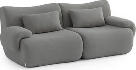 Modulinė 2 vietų sofa "Boucle Cover Cloud Grey", nuimami pagalvėlių užvalkalai (Cloud Grey, 2 sėdimos vietos)