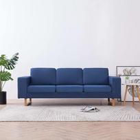 MOONAIRY 3 vietų sofa, grindų sofa, šezlongas, maža sofa, sofa, sofa, poilsio sofa, sofos ir sofos, svetainės sofa, paauglių kambariui, audinys mėlyna