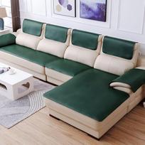 Neslystantis odinis sofos užvalkalas, L formos sofos užvalkalas 2, 3 vietų kampinė sofa, sofos užvalkalas, sofos užvalkalas naminiams gyvūnėliams, svetainės gulto užvalkalas, tamsiai žalias, 80 x 160 cm / 31 x 63 coliai