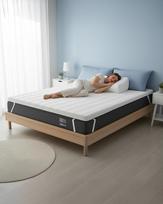 ONNUVO Dvigulė lova Memory Foam Mattress Topper 160 x 200 cm Nuimamas aukštis 8 cm Galima skalbti skalbimo mašinoje Aukšta burnos apsauga Minkštas užvalkalas 4 elastingi kampai Bambukas Itališkas prekės ženklas