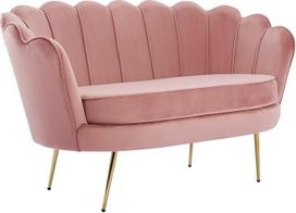 Pascal Morabito - Korpuso sofa 2 sėdimos vietos - Velvetas - Rožinė - Dandelion