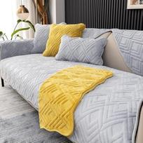 Pliušinė sofos pagalvėlė Sofos dangtis L formos 1 2 3 4 vietų sofos dangtelis Kampinė sofa / sofa mesti antklodę, sutirštintas aksomo sofos metimai Sofos dangtis Sofos metimai Neslystantis sofos dangtis (spalva: #Nr. 18, dydis: