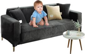 Pliušinis sofos dangtelis 3 pagalvių sofai, aksomo sofos mesti elastingą fotelio dangtelį Baldai Sofa Loveseat Cover Protector