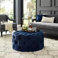 Prabangus pliušinis kojų atramos taburetė Velvet Ottoman Mažas modernus kavos staliukas gyvenamajame kambaryje Miegamasis Priimamasis kambarys Apvalus Tufted Lovos galas suoliukas