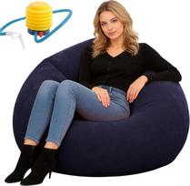 Pripučiama oro sofa stovyklavietei, pripučiama sėdynė žaidimų gultas, plaunama svetainės terasos kėdė, vidaus lauko sodo stilingas minkštas pliušinis audinys suaugusiems vaikams (mėlyna)