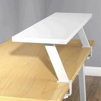 Pritvirtinama rašomojo stalo organizatoriaus lentyna, reguliuojama rašomojo stalo lentyna "Clamp Desk Shelf" Pritvirtinama saugojimo lentyna Pakelta rašomojo stalo organizatoriaus su prispaudimo stalo pratęsimu biurui, namų biurui, SC