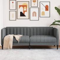 Rantry 2 vietų sofa Tamsiai pilkas audinys Sodo baldai Sofa lova Svetainės sofos Lauko sofos Lauko svetainė Terasa Lauko kiemas