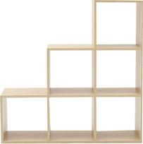 Rebecca Mobili RE6045 Knygų spinta laiptų lentyna 6 lentynos Mediena Ruda Užsakyti Svetainė Vaikų kambarys 97,5 x 97,5 x 29 cm (V x Š x G)