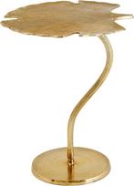 riess-ambiente.de Dekoratyvinis staliukas "Ginkgo Leaf" 53 cm aukso spalvos rankų darbo metalas