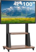 Rollbarer TV Ständer für 32-100 Zoll Fernseher,Professioneller Monitor Stand mit Rollen höhenverstellbar,max VESA 900x600 Last bis 80kg Wohnzimmer Schlafzimmer Büro Universeller TV Standfuss