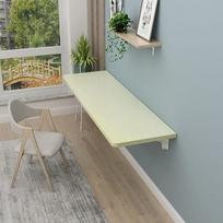 Schwebender, an der Wand montierter Klapptisch für das Arbeitszimmer, platzsparender, an der Wand montierter Schreibtisch für kleine Räume (Walnuss, 120 x 40 cm)